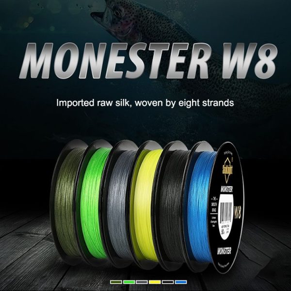 Seaknight Fishing Line PE Line 8 Series 300 Meters Rally Main Line, Line number: 3.0, Color: Dark Green - Image 6