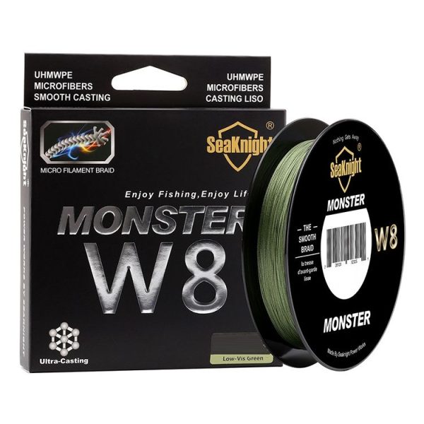 Seaknight Fishing Line PE Line 8 Series 300 Meters Rally Main Line, Line number: 8.0, Color: Dark Green - Image 2