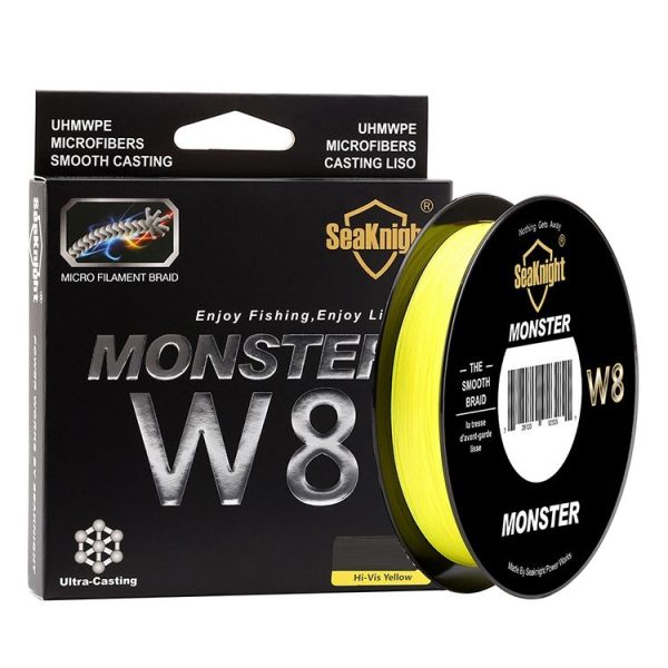 Seaknight Fishing Line PE Line 8 Series 300 Meters Rally Main Line, Line number: 6.0, Color: Yellow - Image 2