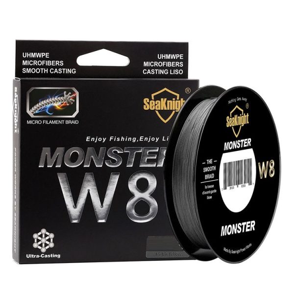 Seaknight Fishing Line PE Line 8 Series 300 Meters Rally Main Line, Line number: 1.0, Color: Black - Image 2
