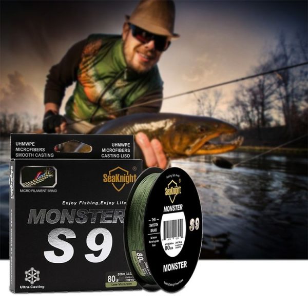 Seaknight 9 Series of Strong Horse PE Line 300 Meters Braided Fishing Line, Line number: 6.0, Color: Green - Image 8