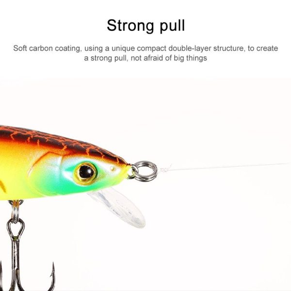 Seaknight T1 Carbon Coated Fish Line Sub-front Conductor Stonger Tensile Main Line Sub Line, Line number: 2.5, Specification: T1 100M - Image 5