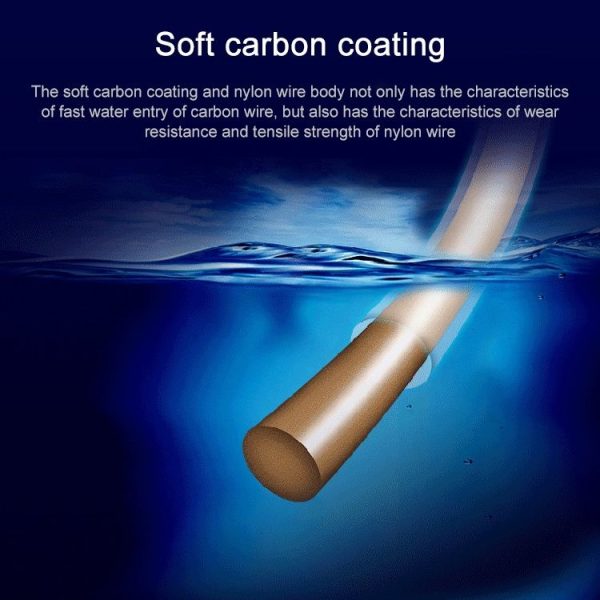 Seaknight T1 Carbon Coated Fish Line Sub-front Conductor Stonger Tensile Main Line Sub Line, Line number: 2.5, Specification: T1 100M - Image 8