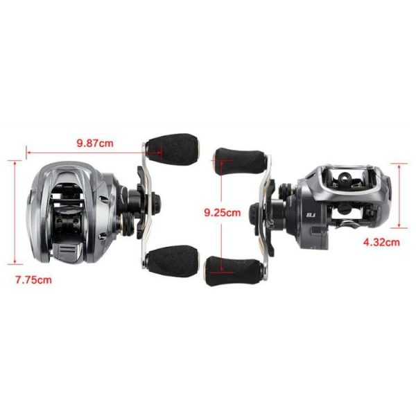 Seaknight FALCON Carbon Water Drop Wheel Fishing Reel 12-axis Long-throw Fishing Reel Fresh Water Universal Magnetic Brake, Specification: FALCON Right Hand (7: 2: 1) - Image 6