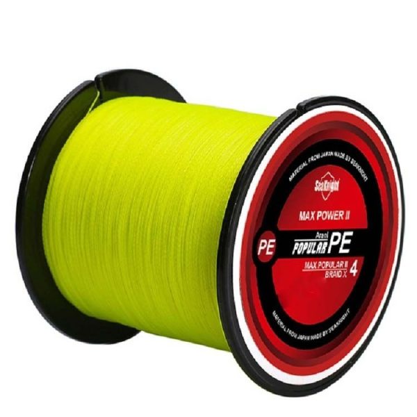 Seaknight Fishing Line 300M Braided Line Main Line 4 Braid, Line number: 2.0 (Yellow)
