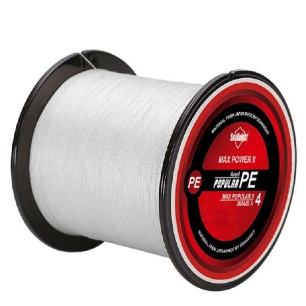 Seaknight Fishing Line 300M Braided Line Main Line 4 Braid, Line number: 5.0 (White)