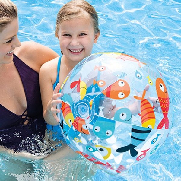 Children Early Education Swimming and Water Toys Inflatable Beach Ball Color Random Delivery - Image 3