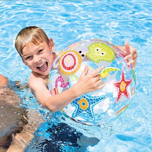 Children Early Education Swimming and Water Toys Inflatable Beach Ball Color Random Delivery - Image 4