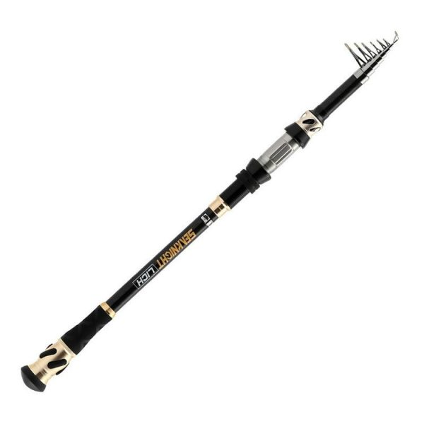 SeaKnight LICH Luya Rod Telescopic Fishing Rod Portable Fishing Throwing Rod Long Shot Rod, Length: 2.1m, Specification: Straight Handle M
