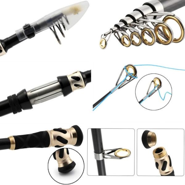 SeaKnight LICH Luya Rod Telescopic Fishing Rod Portable Fishing Throwing Rod Long Shot Rod, Length: 2.1m, Specification: Straight Handle M - Image 4