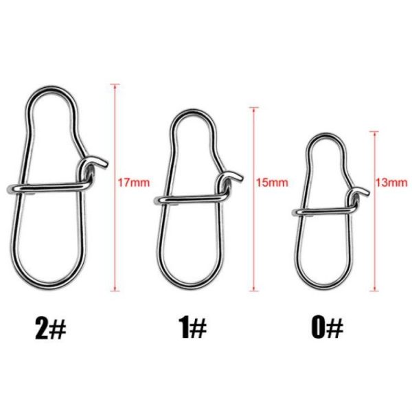 100 PCS / 10 Set SeaKnight Connect-SK01 Stainless Steel Opening Eight-shaped Ring Connector Luya Pin Hook, Specification: 2 - Image 5