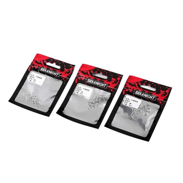 100 PCS / 10 Set SeaKnight Connect-SK01 Stainless Steel Opening Eight-shaped Ring Connector Luya Pin Hook, Specification: 2 - Image 6