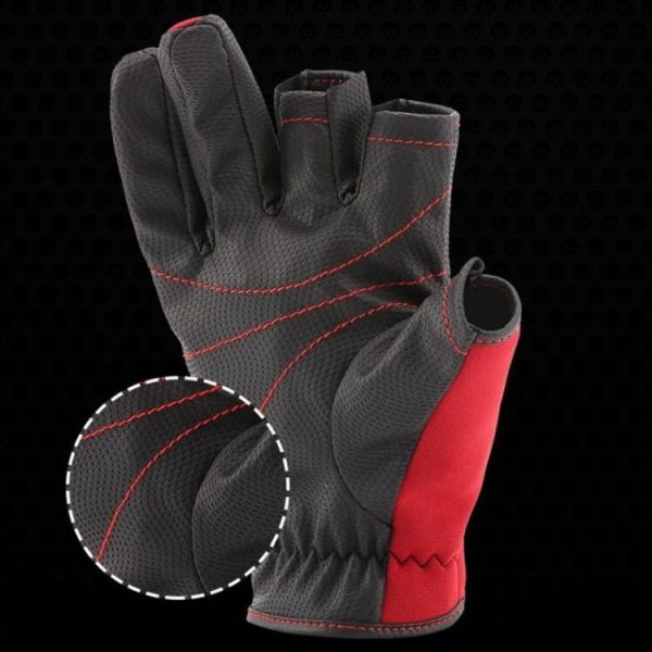 SeaKnight SK03 Fishing Gloves Waterproof Breathable Lure Anti-skid Wear-resistant Fishing Equipment, Specification: 2XL (Black) - Image 6