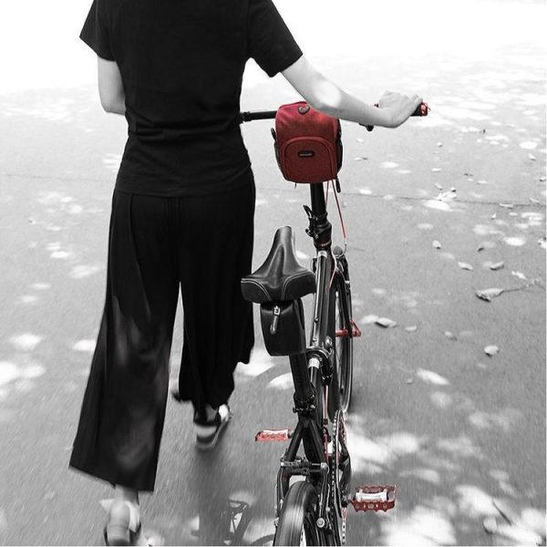 Rhinowalk TF910 Bicycle Front Handlebar Bag Multifunctional Waterproof Phone Bag Riding Bag (Black) - Image 10