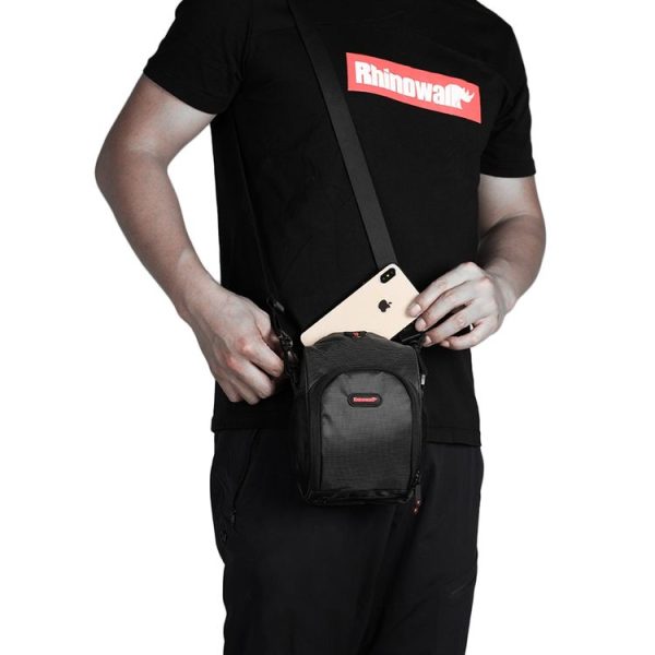 Rhinowalk TF910 Bicycle Front Handlebar Bag Multifunctional Waterproof Phone Bag Riding Bag (Black) - Image 3