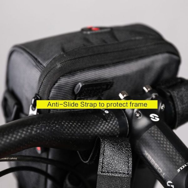 Rhinowalk TF910 Bicycle Front Handlebar Bag Multifunctional Waterproof Phone Bag Riding Bag (Black) - Image 9