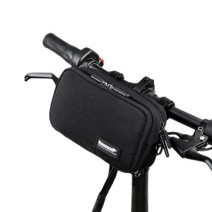 Rhinowalk X2011 Bike Front Bag Bicycle Storage Handlebar Bag Travel Commuting Hanging Bag (Black)