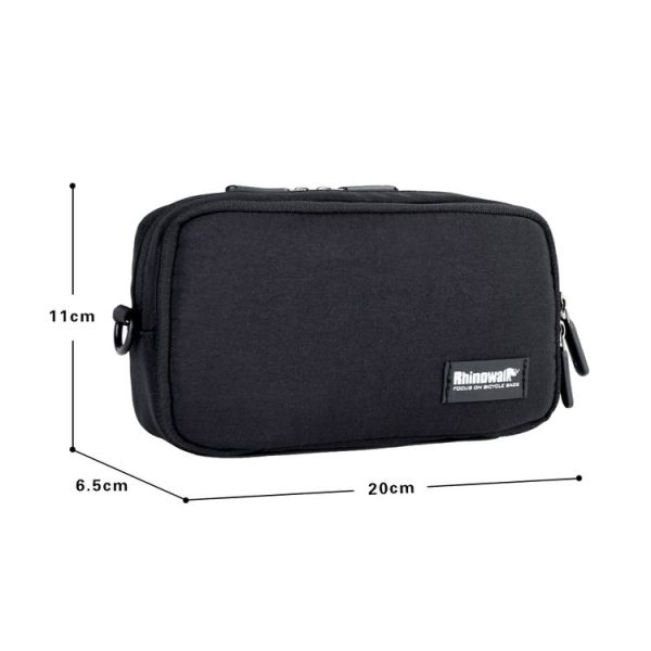 Rhinowalk X2011 Bike Front Bag Bicycle Storage Handlebar Bag Travel Commuting Hanging Bag (Black) - Image 5