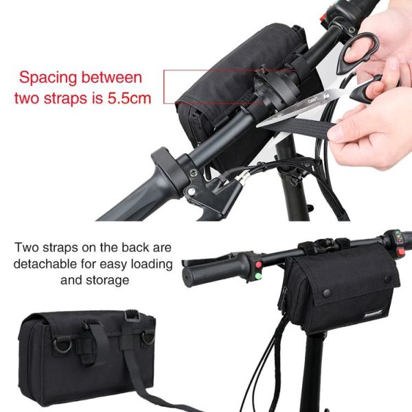 Rhinowalk X2012 Riding Multifunctional Vehicle Front Bag Bike Handlebar Bag Hand Storage Bag (Gray) - Image 3