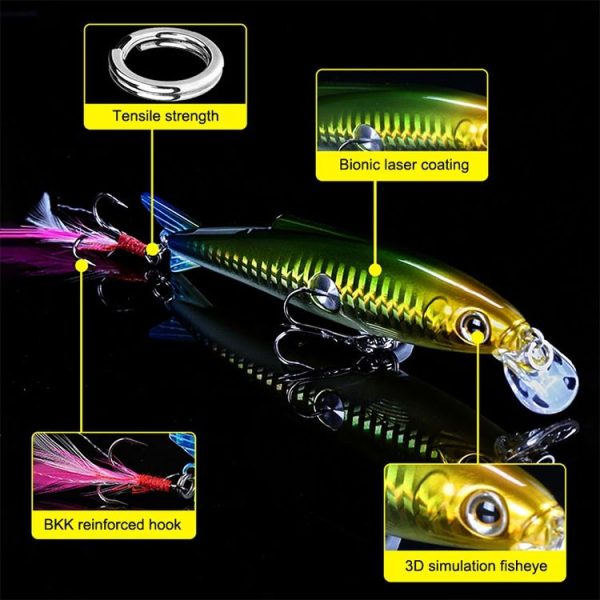 SeaKnight SK007 Long Throw Lure Bait Shallow Water Floating Mino Fake Bait (L05) - Image 7