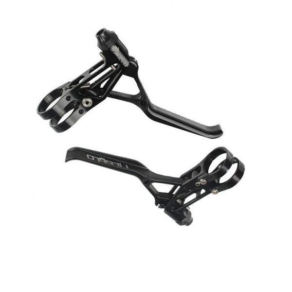 Litepro LP UltraLevers CNC Folding Bike Road Bike Small Wheel V Brake Lever, Color: Black - Image 2