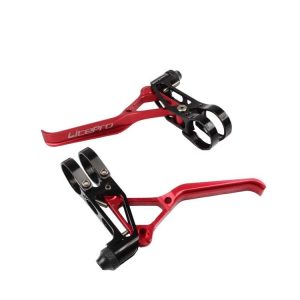 Litepro LP UltraLevers CNC Folding Bike Road Bike Small Wheel V Brake Lever, Color: Red Black