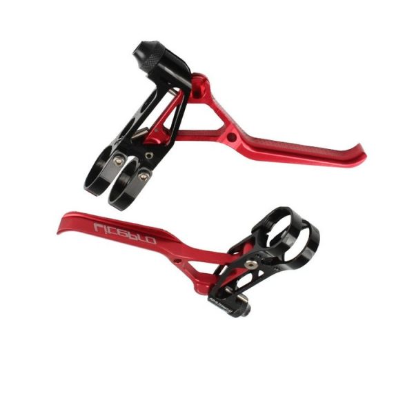 Litepro LP UltraLevers CNC Folding Bike Road Bike Small Wheel V Brake Lever, Color: Red Black - Image 2