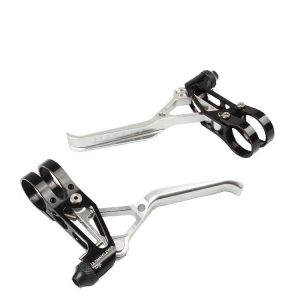 Litepro LP UltraLevers CNC Folding Bike Road Bike Small Wheel V Brake Lever, Color: Silver Black