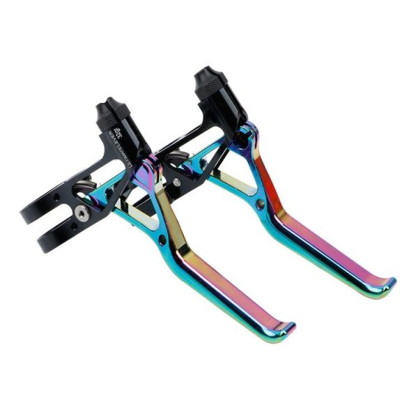 Litepro LP UltraLevers CNC Folding Bike Road Bike Small Wheel V Brake Lever, Color: Electroplating Colorful - Image 2