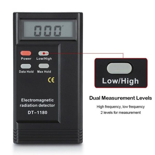DT-1180 Electromagnetic Radiation Detector Measuring Range 50-1999V / M Electromagnetic Wave Radiation Protection Detector - Image 5