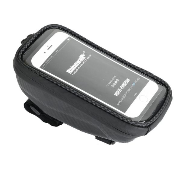 Rhinowalk Hard Shell Handlebar Bag Touch Screen Phone Bag Mountain Bike Front Bag (Black) - Image 2