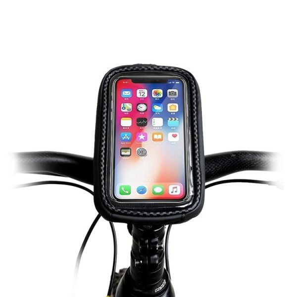 Rhinowalk Hard Shell Handlebar Bag Touch Screen Phone Bag Mountain Bike Front Bag (Black) - Image 3