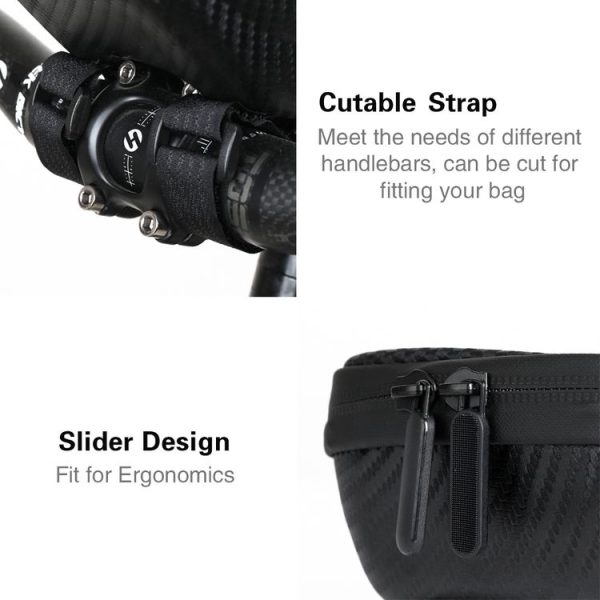 Rhinowalk Hard Shell Handlebar Bag Touch Screen Phone Bag Mountain Bike Front Bag (Black) - Image 6