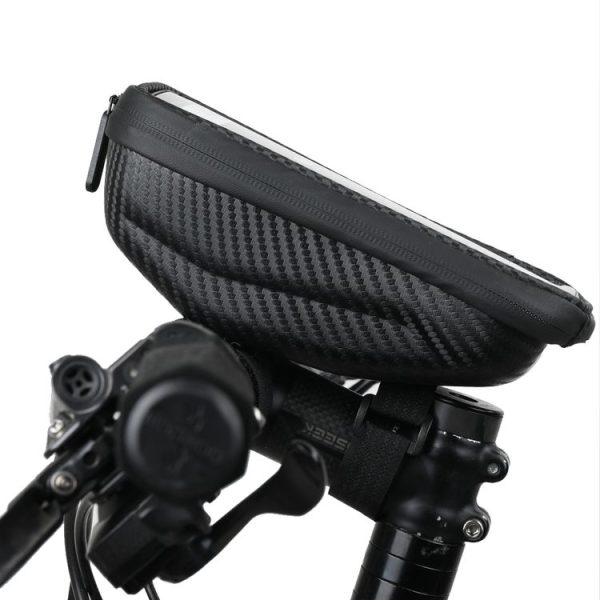 Rhinowalk Hard Shell Handlebar Bag Touch Screen Phone Bag Mountain Bike Front Bag (Black) - Image 7