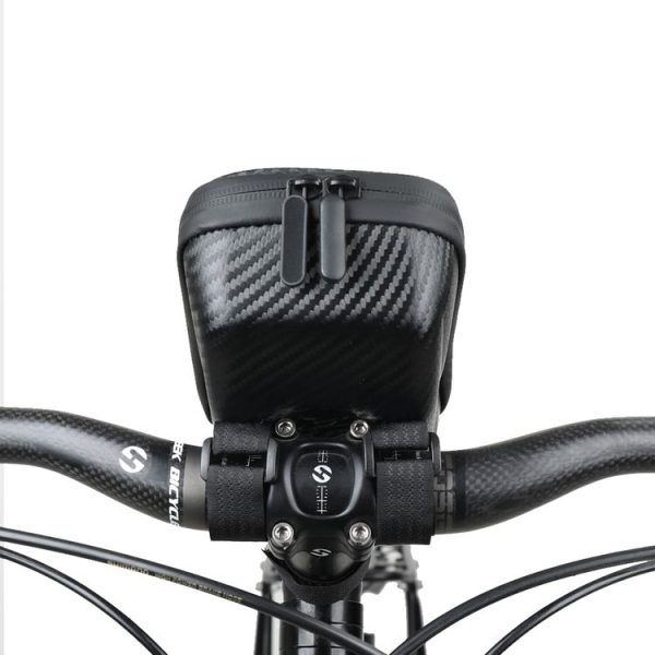Rhinowalk Hard Shell Handlebar Bag Touch Screen Phone Bag Mountain Bike Front Bag (Black) - Image 8