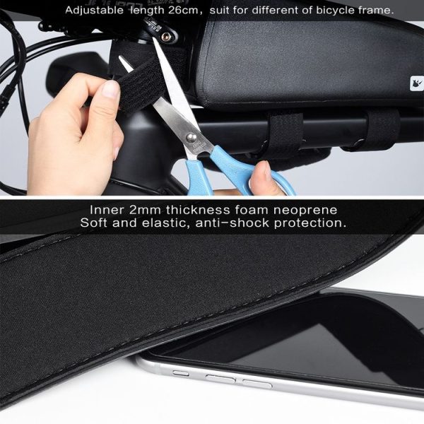 Rhinowalk Bicycle Front Beam Bag Waterproof Front Mobile Phone Saddle Bag Riding Equipment - Image 5