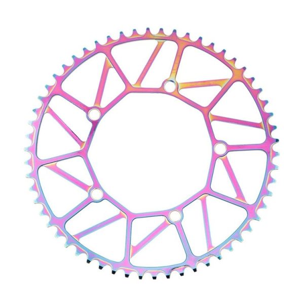 Litepro LP Positive and Negative Teeth Single Disc 130MM BCD Folding Bicycle Sprocket Wheel, Specification: 52T (Colorful)