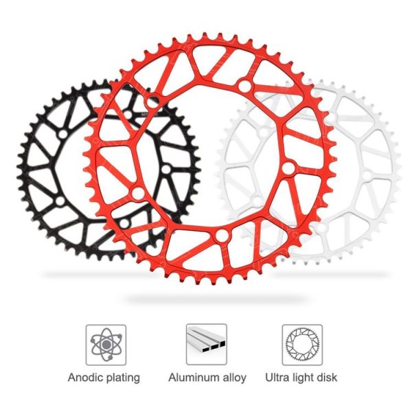 Litepro LP Positive and Negative Teeth Single Disc 130MM BCD Folding Bicycle Sprocket Wheel, Specification: 52T (Colorful) - Image 3