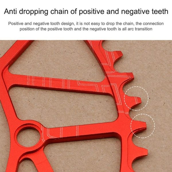 Litepro LP Positive and Negative Teeth Single Disc 130MM BCD Folding Bicycle Sprocket Wheel, Specification: 52T (Colorful) - Image 6