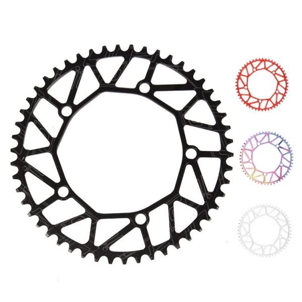 Litepro LP Positive and Negative Teeth Single Disc 130MM BCD Folding Bicycle Sprocket Wheel, Specification: 56T (Black) - Image 2