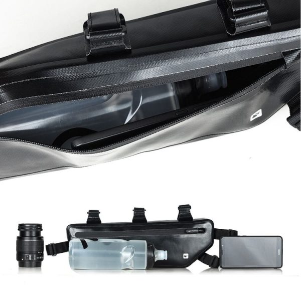 Rhinowalk Bicycle Front Crossbeam Triangle Bag Fully Waterproof Mountain Bike Front Tube Bag Cycling Tool Bag - Image 3
