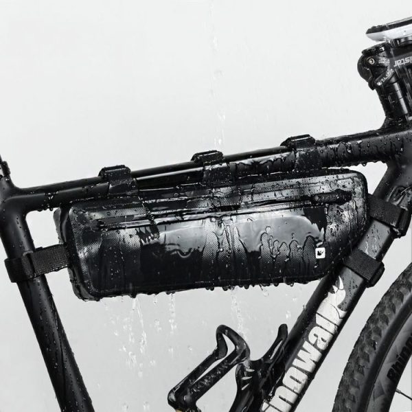 Rhinowalk Bicycle Front Crossbeam Triangle Bag Fully Waterproof Mountain Bike Front Tube Bag Cycling Tool Bag - Image 6