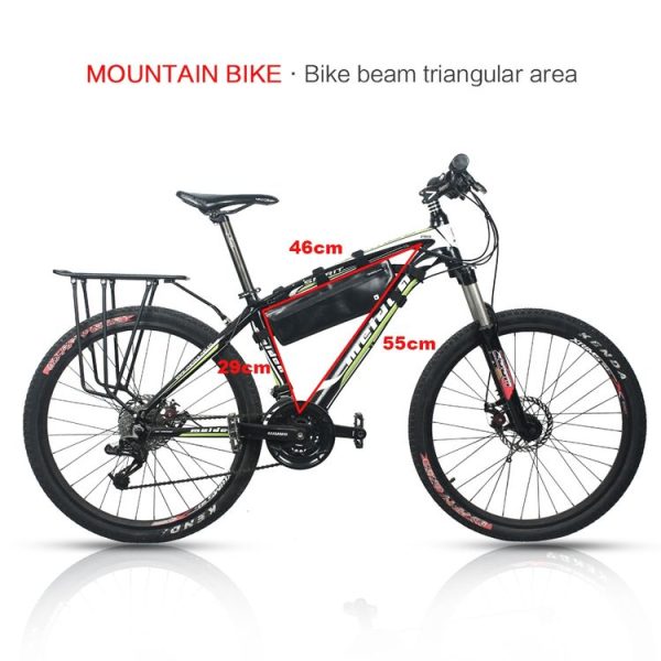 Rhinowalk Bicycle Front Crossbeam Triangle Bag Fully Waterproof Mountain Bike Front Tube Bag Cycling Tool Bag - Image 8