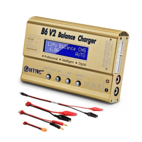 HTRC B6 V2 Model Airplane Charger Smart Balance Charger, EU Plug - Image 2