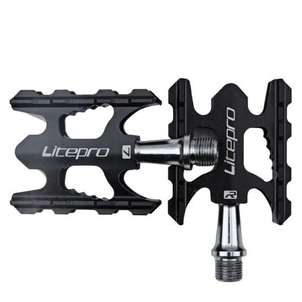 Litepro Ultralight Folding Bike Pedal K3 Bicycle Pedal, Color: Black - Image 2