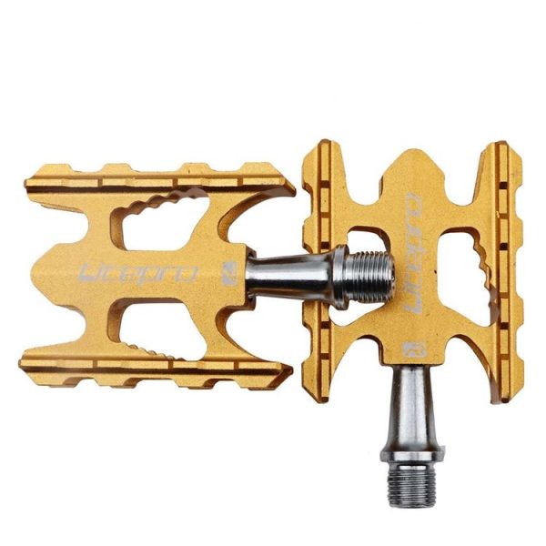 Litepro Ultralight Folding Bike Pedal K3 Bicycle Pedal, Color: Gold - Image 2