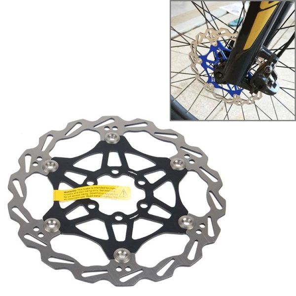 SNAIL FD-01 Mountain Bike Floating Disc Bicycle Brake Pad Six Nail Brake Disc, Size: 160mm, Color: Black