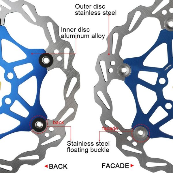 SNAIL FD-01 Mountain Bike Floating Disc Bicycle Brake Pad Six Nail Brake Disc, Size: 160mm, Color: Black - Image 3