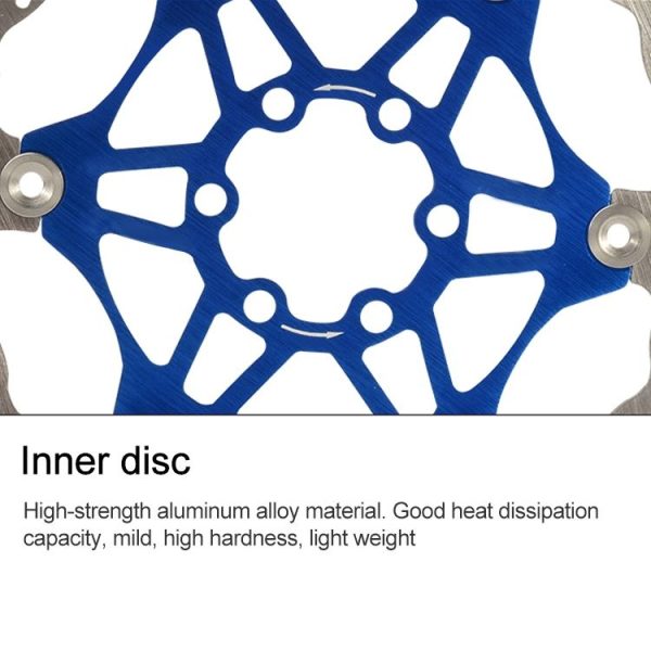 SNAIL FD-01 Mountain Bike Floating Disc Bicycle Brake Pad Six Nail Brake Disc, Size: 160mm, Color: Black - Image 4