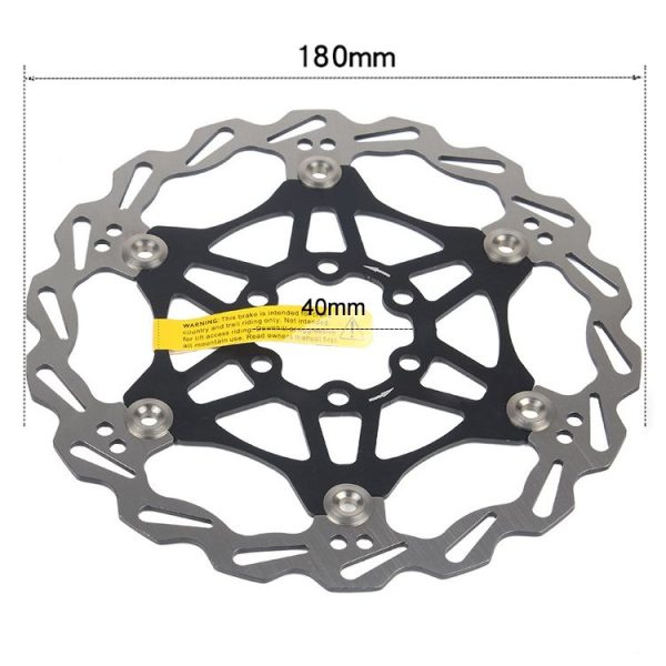 SNAIL FD-01 Mountain Bike Floating Disc Bicycle Brake Pad Six Nail Brake Disc, Size: 180mm, Color: Black - Image 2